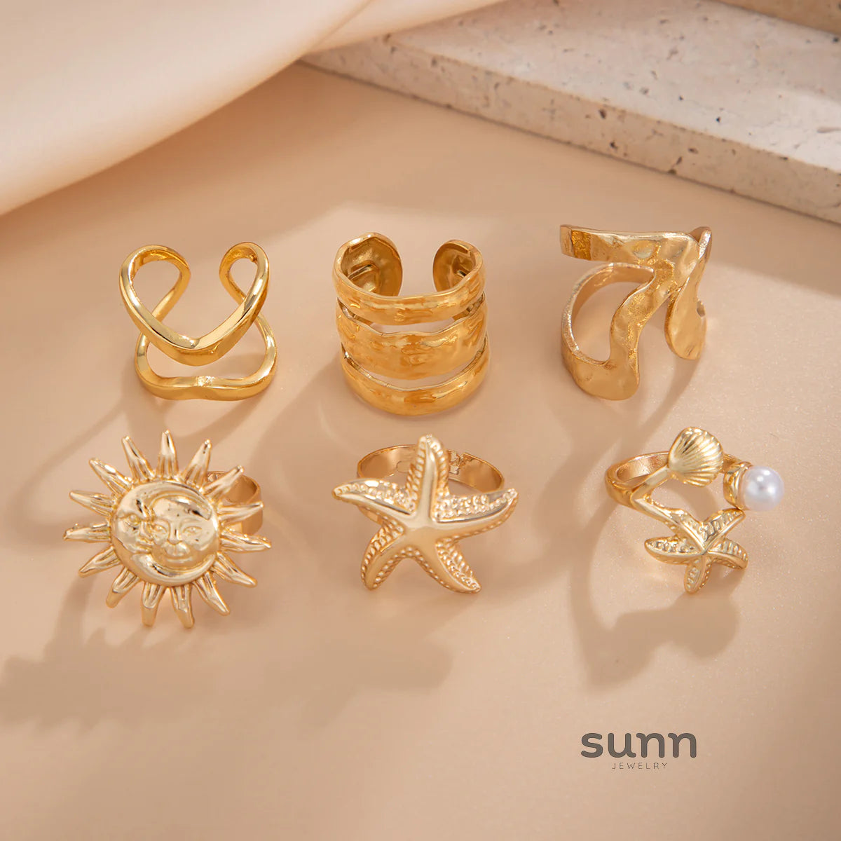 Sariyah Sunlit Ring Set