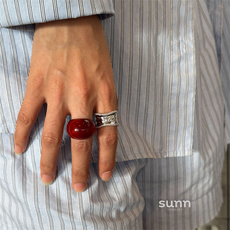 Saryah Asymmetric Statement Ring [C0NDEH8Y]