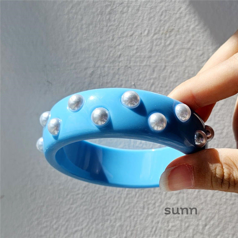 Sasha Colorful Pearl Bead Bracelet [DUQFOBGZ]