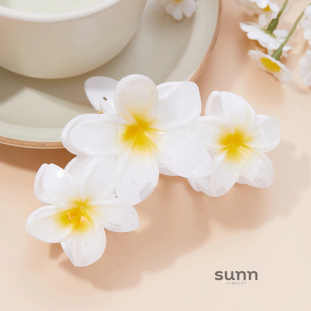 Saskia Gradient Plumeria Claw Clip