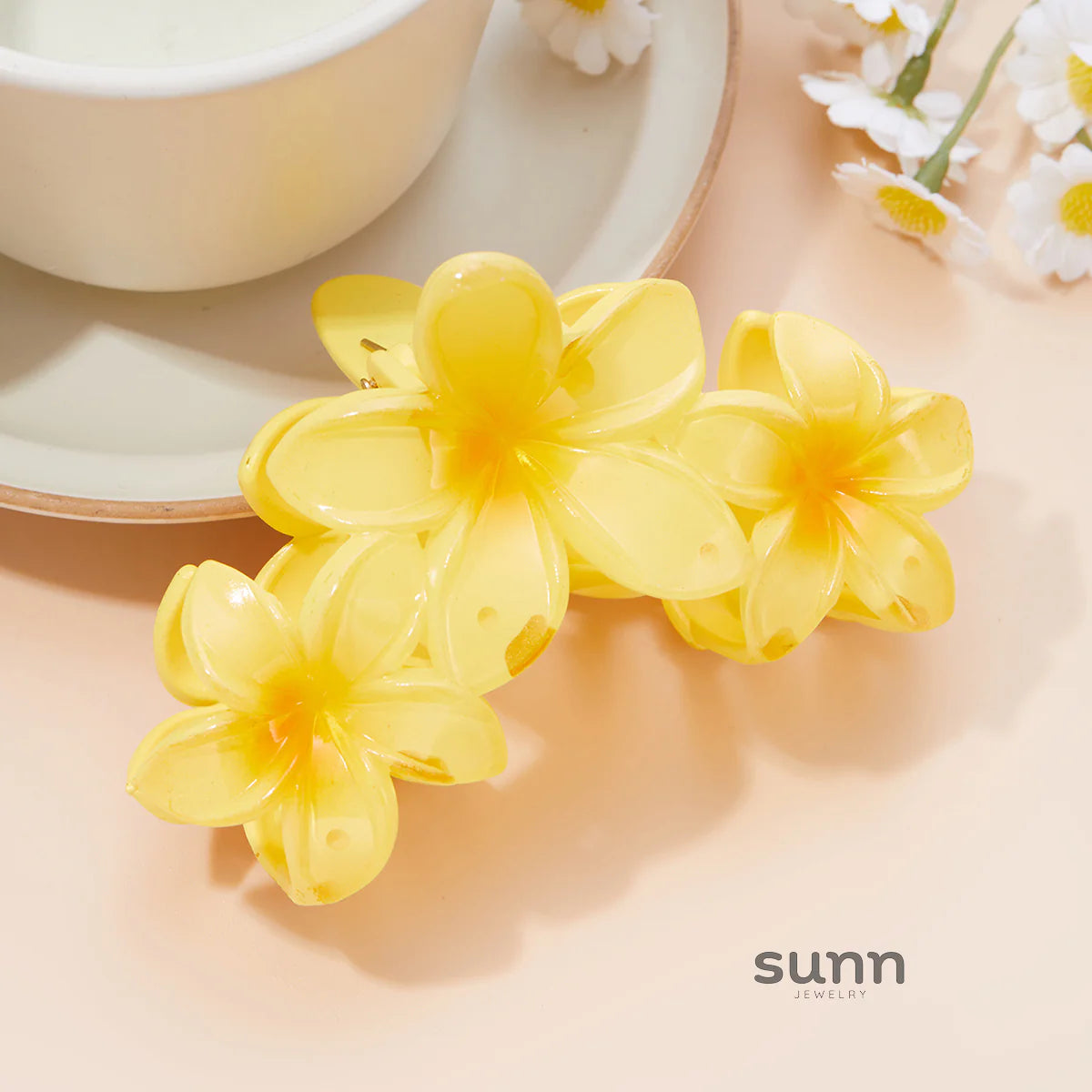 Saskia Gradient Plumeria Claw Clip