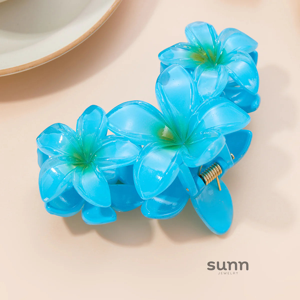 Saskia Gradient Plumeria Claw Clip