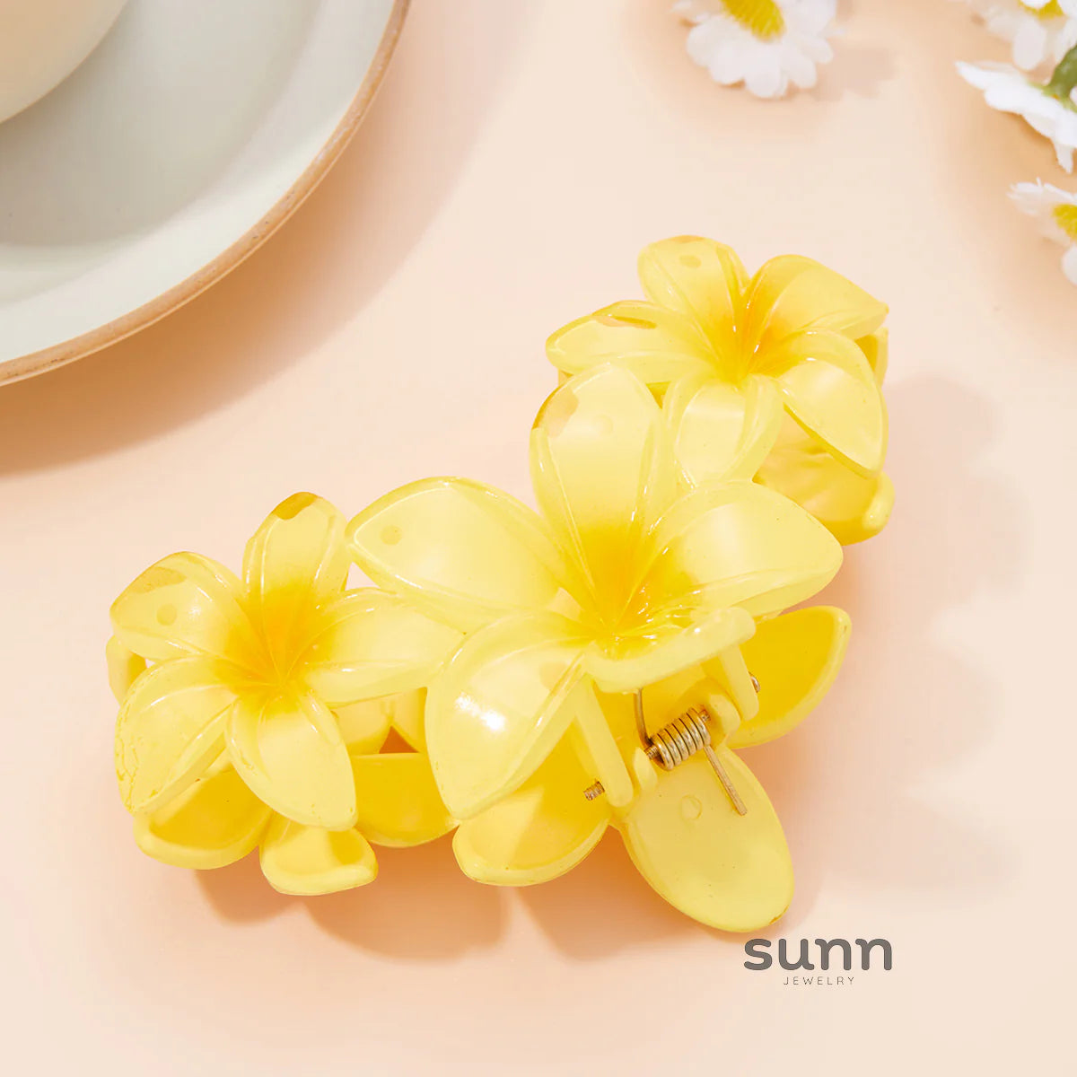 Saskia Gradient Plumeria Claw Clip