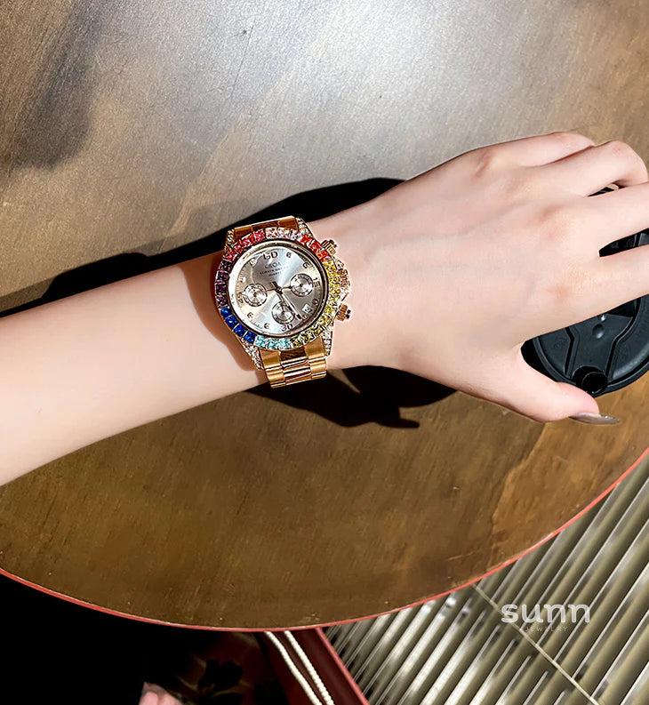 Savanna Rainbow Bezel Mechanical Watch