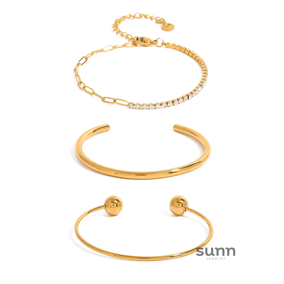 Savanna Zircon & Cuff Bracelets [0YEA9TGF]