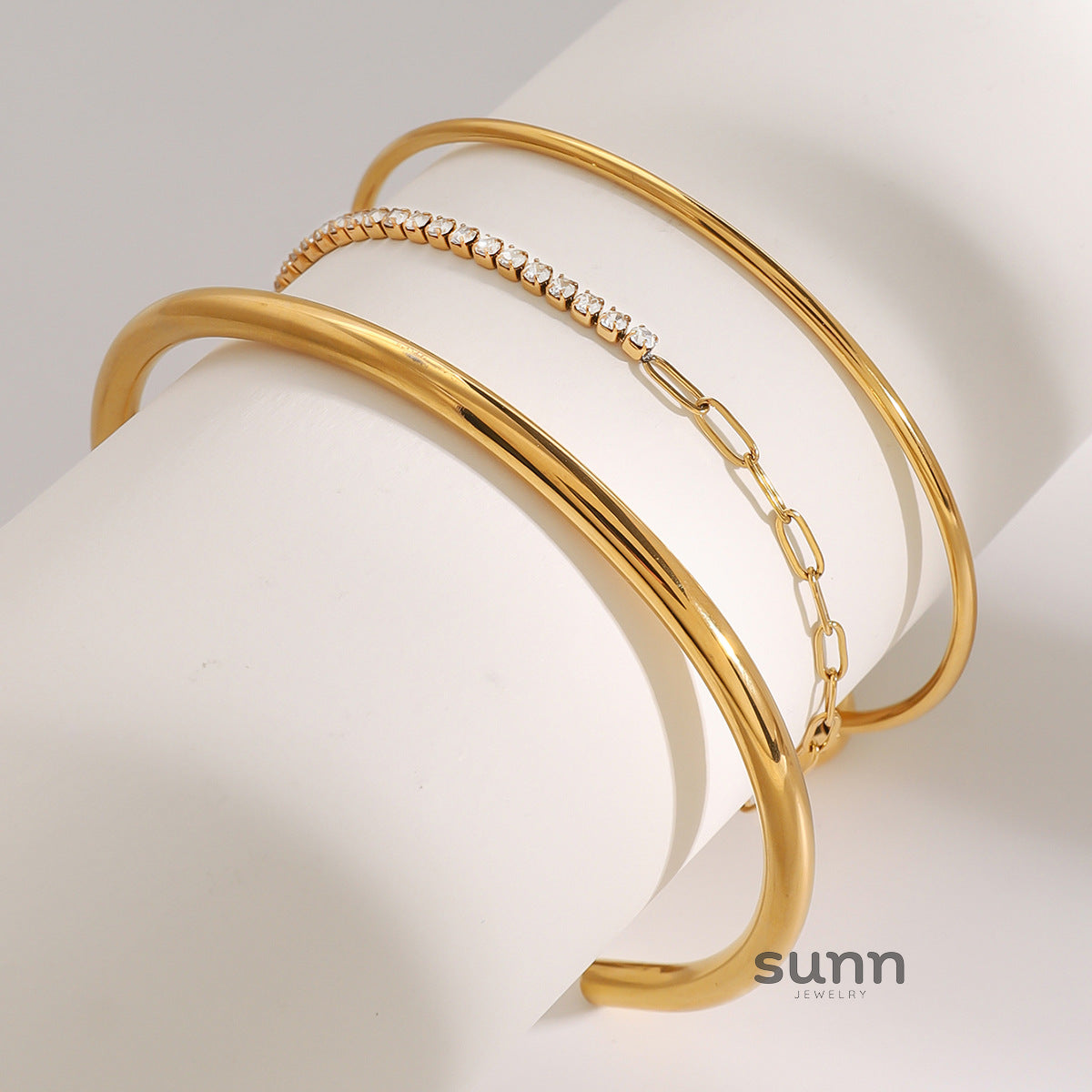 Savanna Zircon & Cuff Bracelets [KNQNZ9P3]
