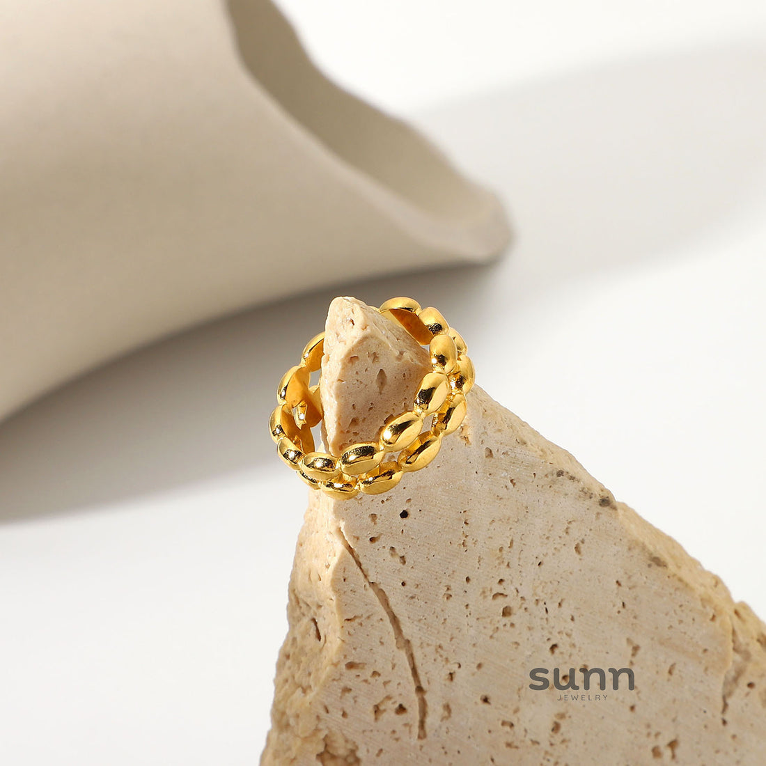 Savannah Double Oval Gold Ring [WO9MEFM7]