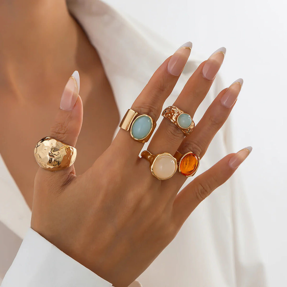 Savannah Gemstone Stacking Ring Set
