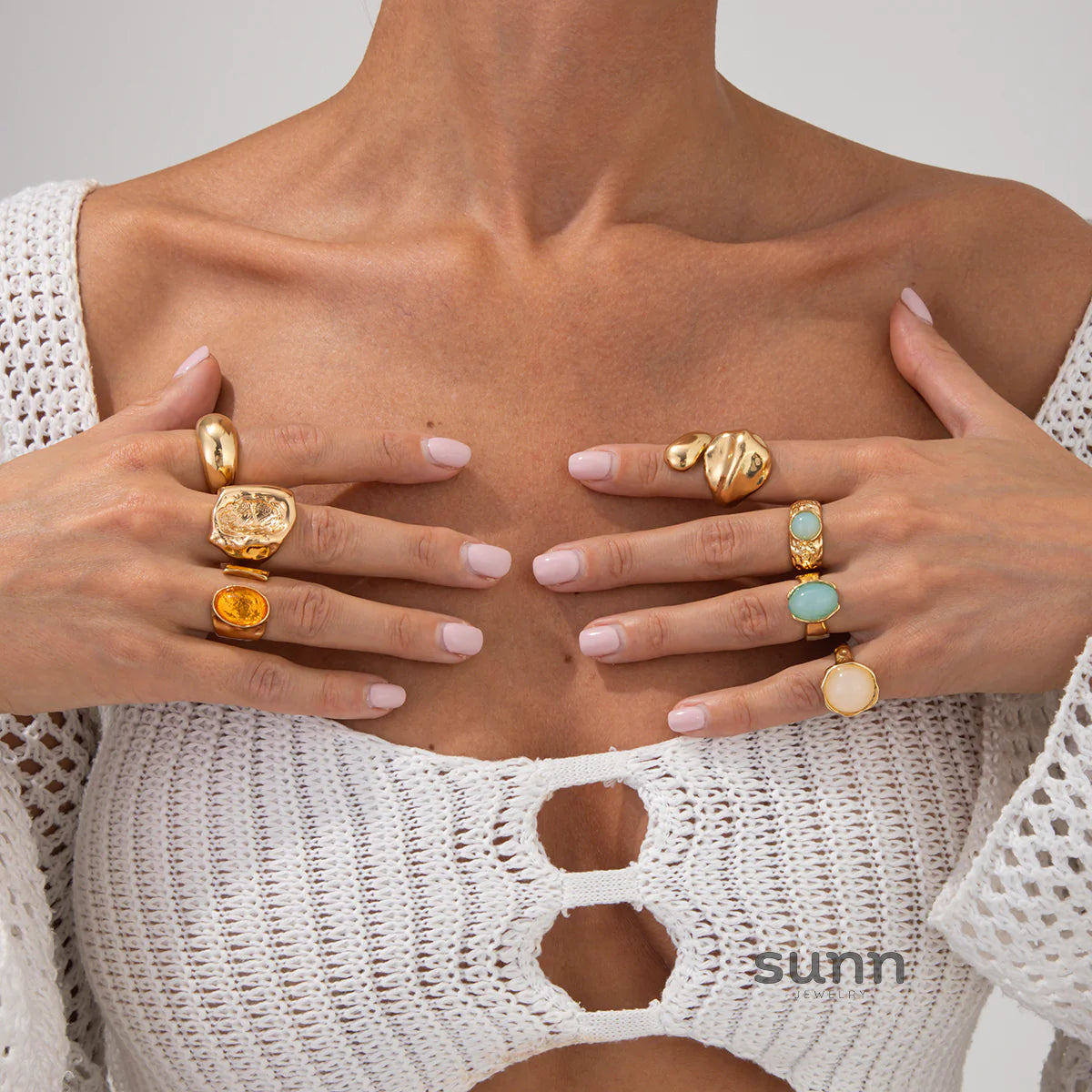 Savannah Gemstone Stacking Ring Set