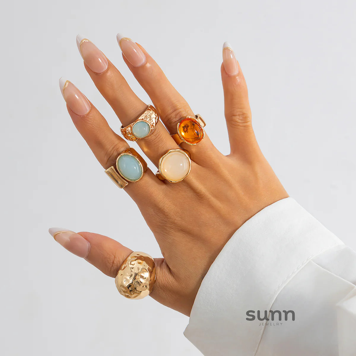 Savannah Gemstone Stacking Ring Set