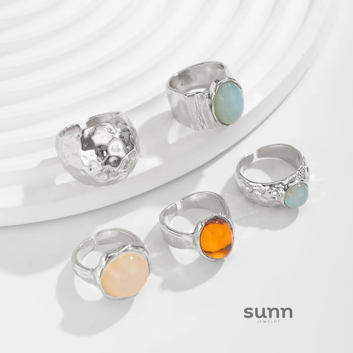 Savannah Gemstone Stacking Ring Set
