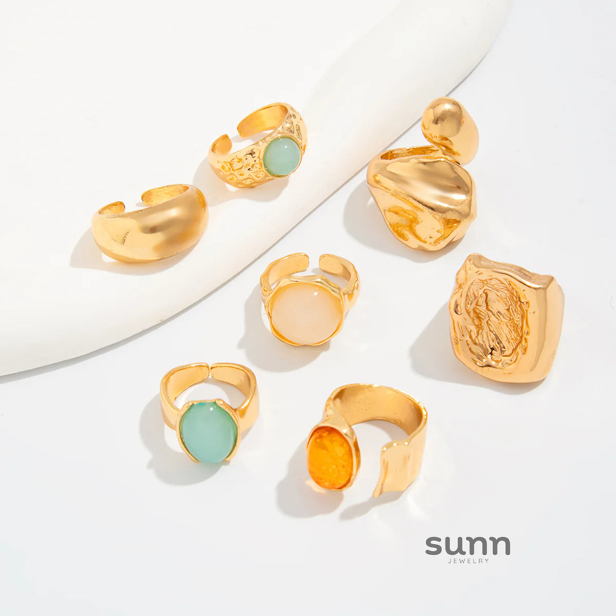 Savannah Gemstone Stacking Ring Set