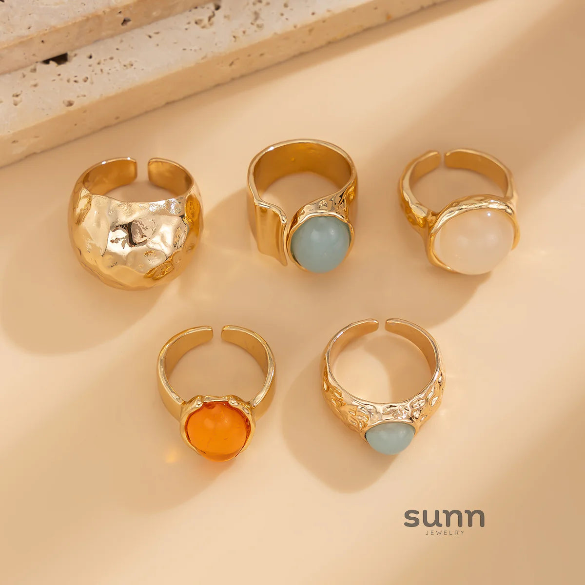 Savannah Gemstone Stacking Ring Set