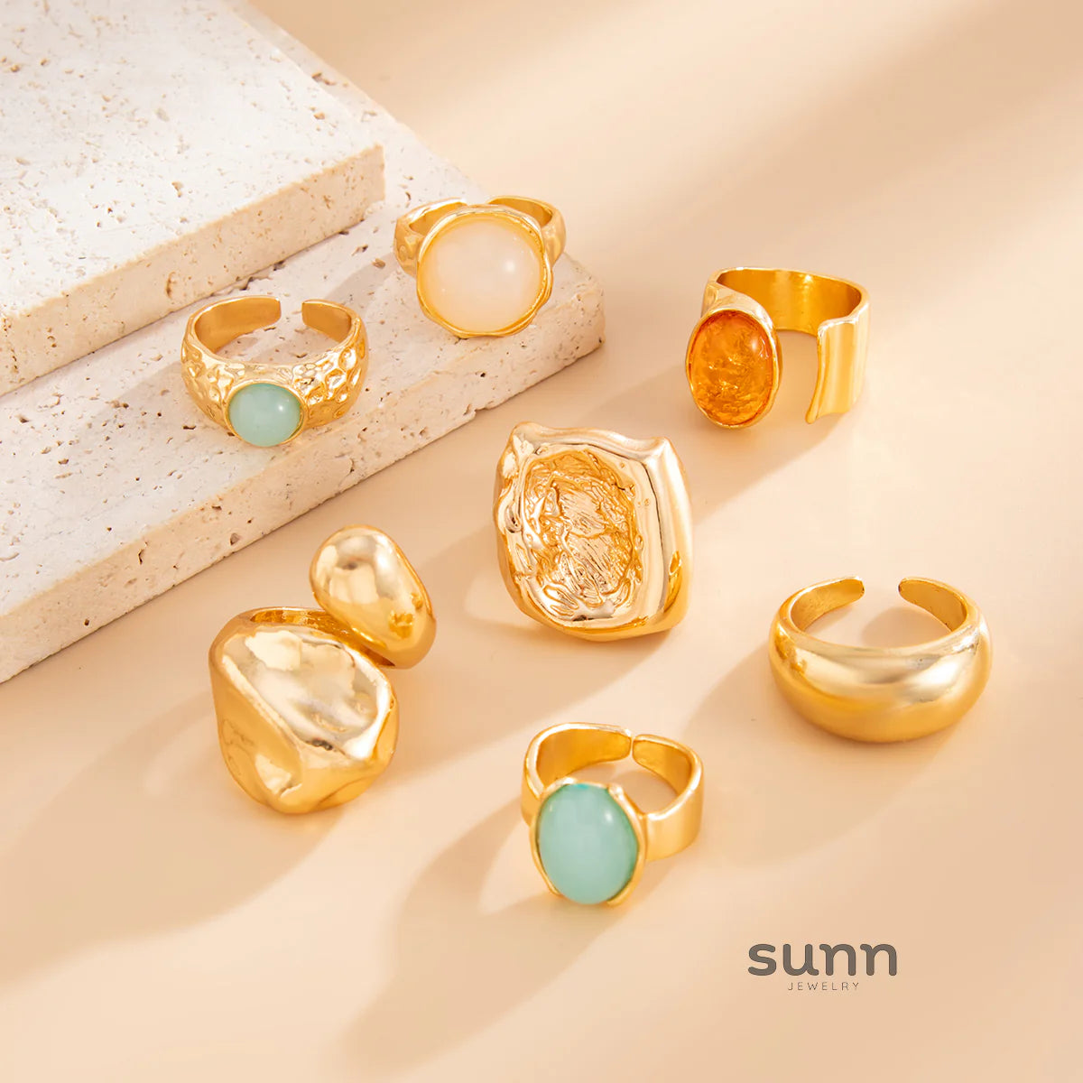 Savannah Gemstone Stacking Ring Set