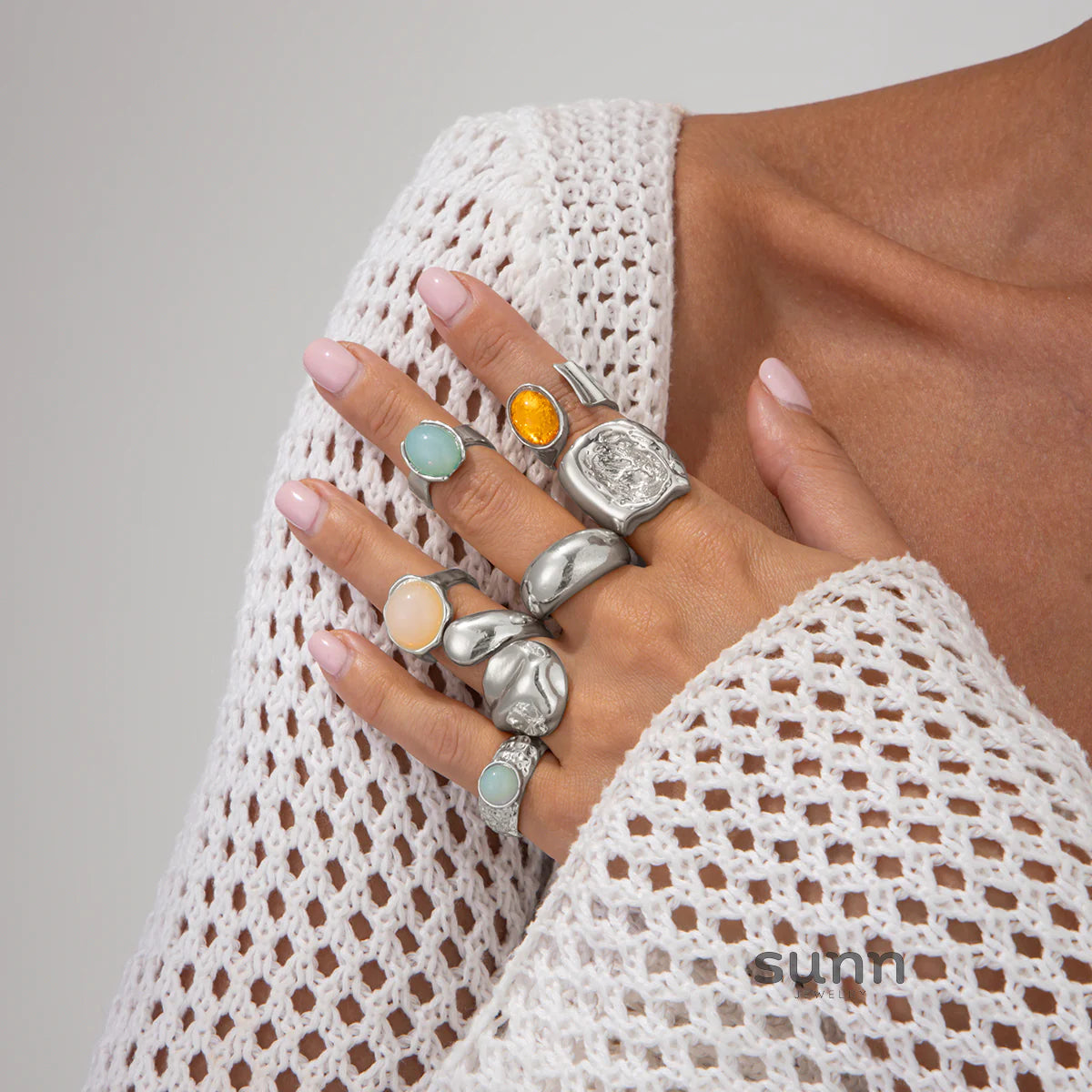 Savannah Gemstone Stacking Ring Set