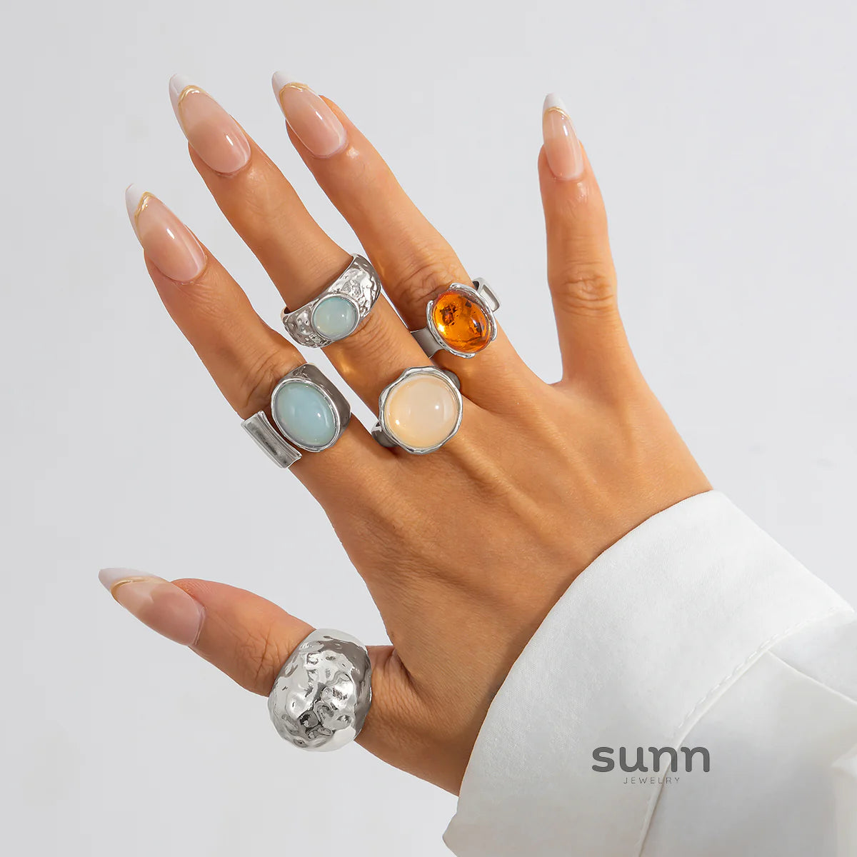 Savannah Gemstone Stacking Ring Set