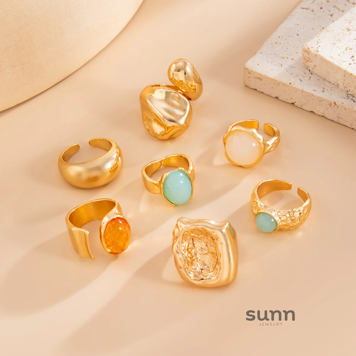 Savannah Gemstone Stacking Ring Set