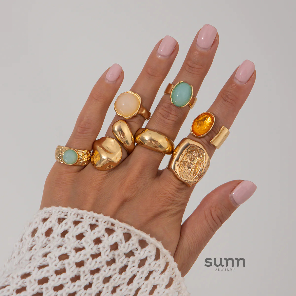 Savannah Gemstone Stacking Ring Set