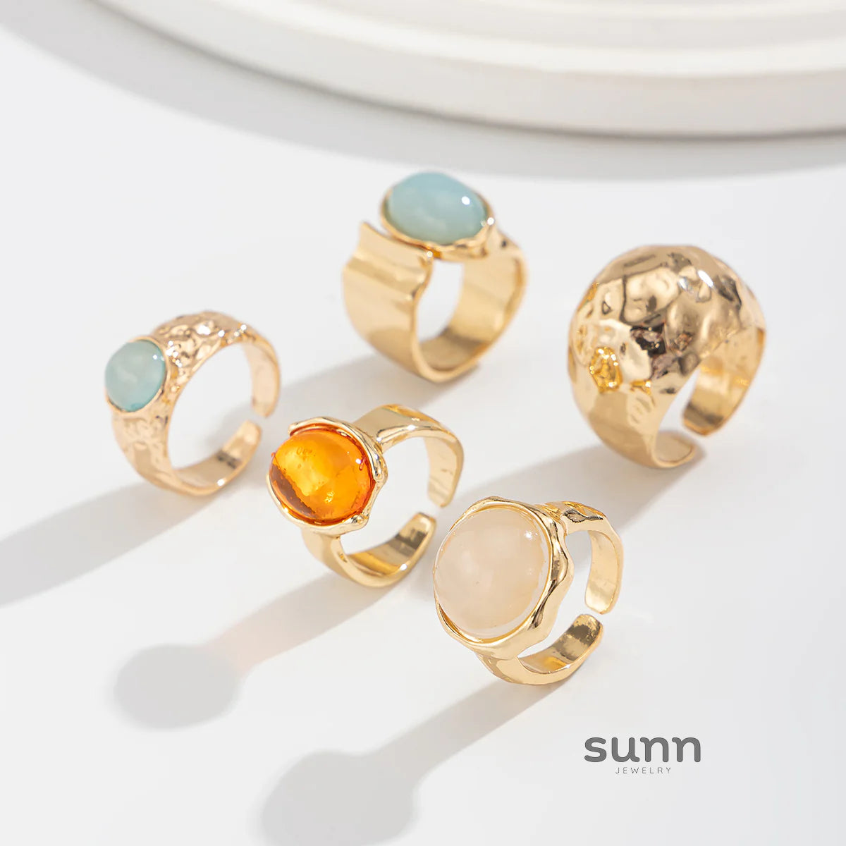Savannah Gemstone Stacking Ring Set