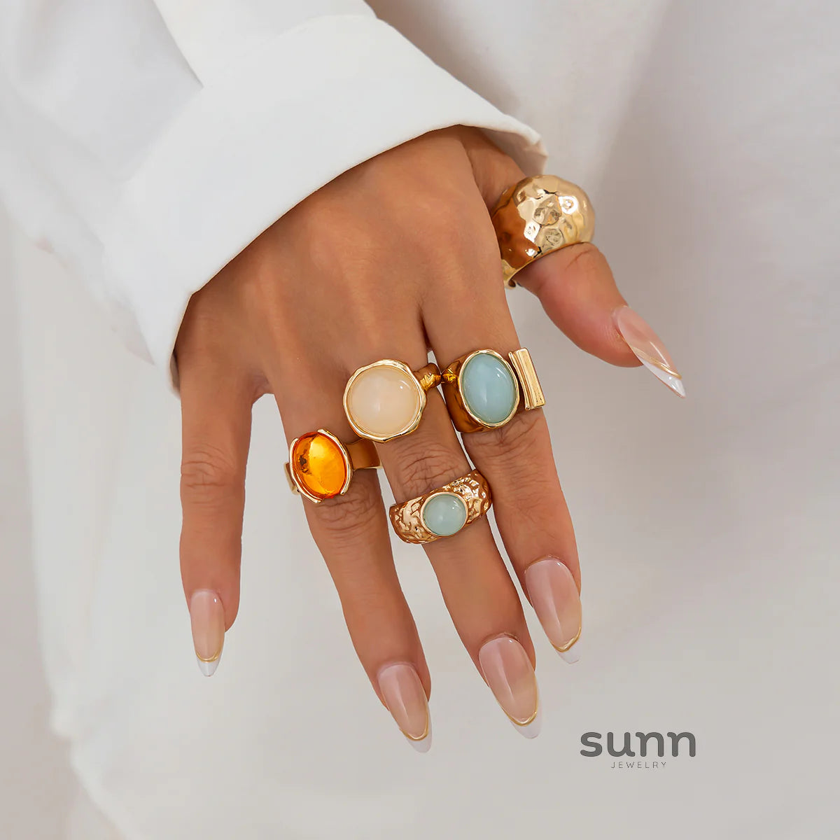 Savannah Gemstone Stacking Ring Set