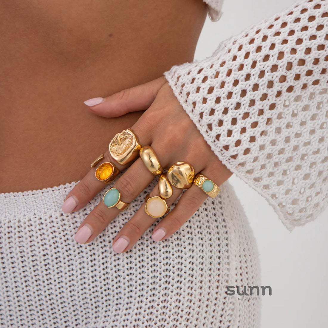 Savannah Gemstone Stacking Ring Set
