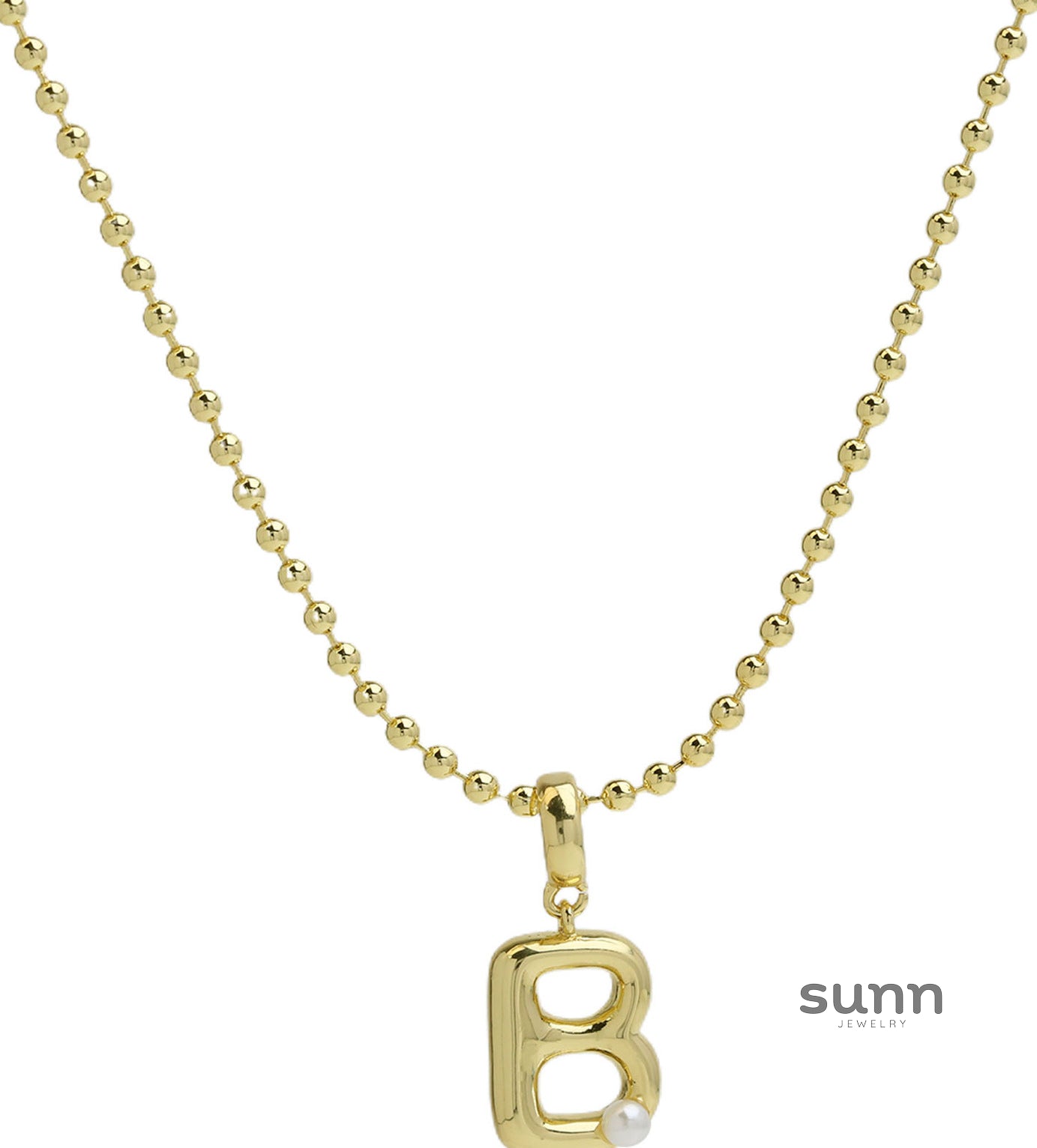 Savvy Bubble Initial Necklace [X0OFMVMC]