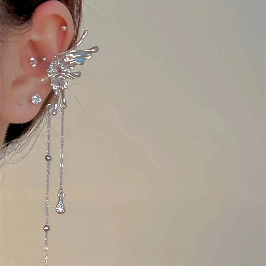 Saydee Butterfly Tassel Ear Cuff