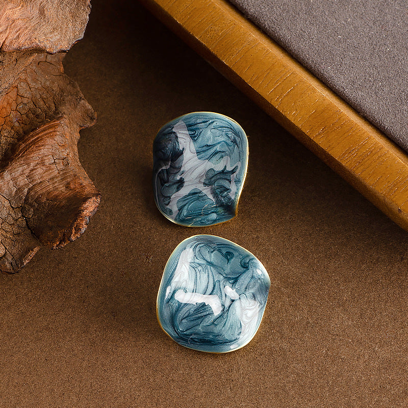 Scarlette Enamel Geometric Earrings [7DS5RARM]