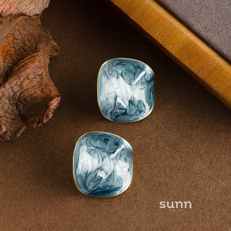 Scarlette Enamel Geometric Earrings [7DS5RARM]