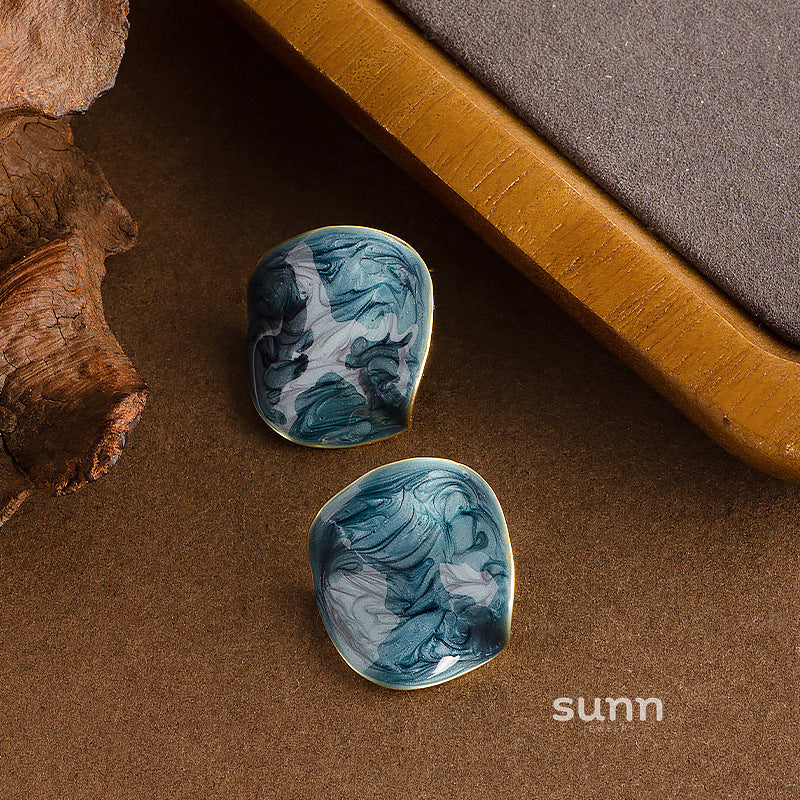 Scarlette Enamel Geometric Earrings [8Z1OY7CE]
