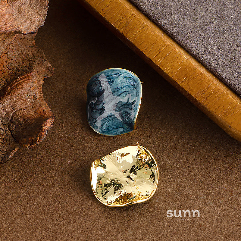 Scarlette Enamel Geometric Earrings [P7888OLR]