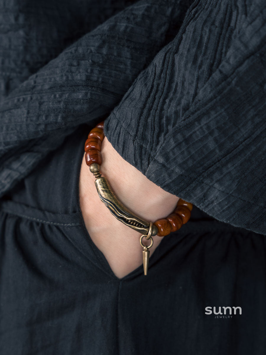 Schuyler Distressed Bone Bracelet [FLOXPQBP]