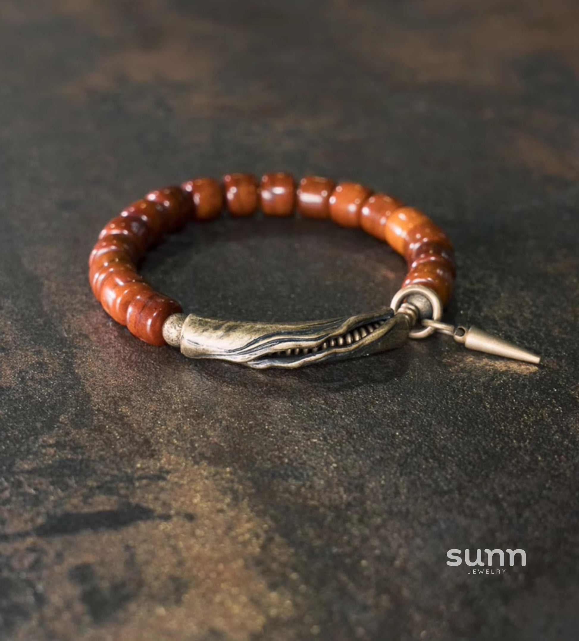 Schuyler Distressed Bone Bracelet [L03EI5O2]