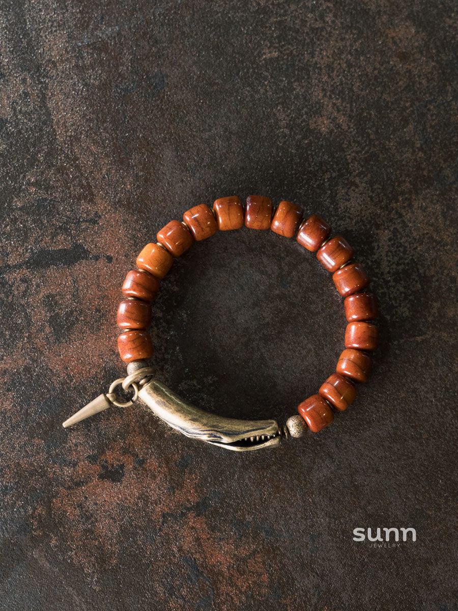 Schuyler Distressed Bone Bracelet [1KW4O5K8]