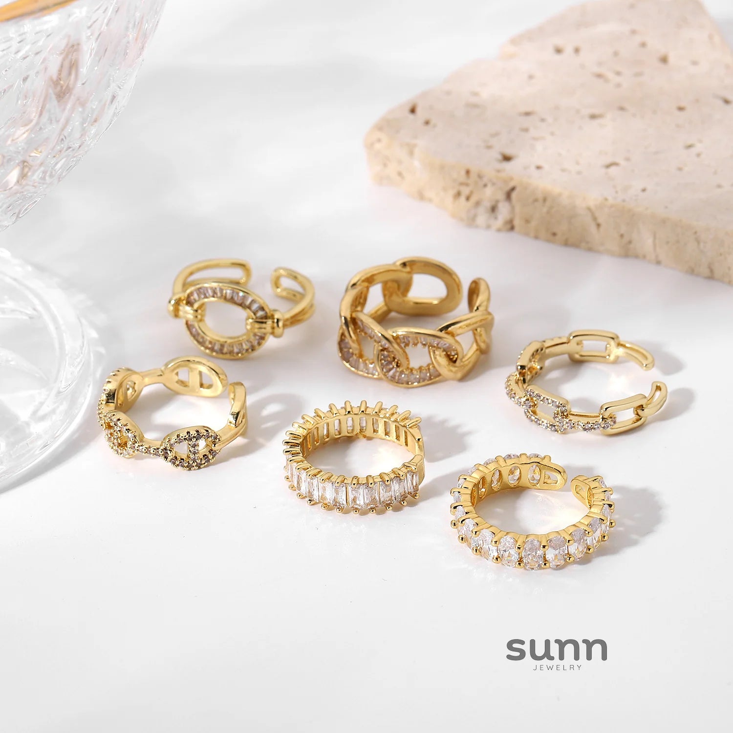 Scottlyn Adjustable Zircon Ring