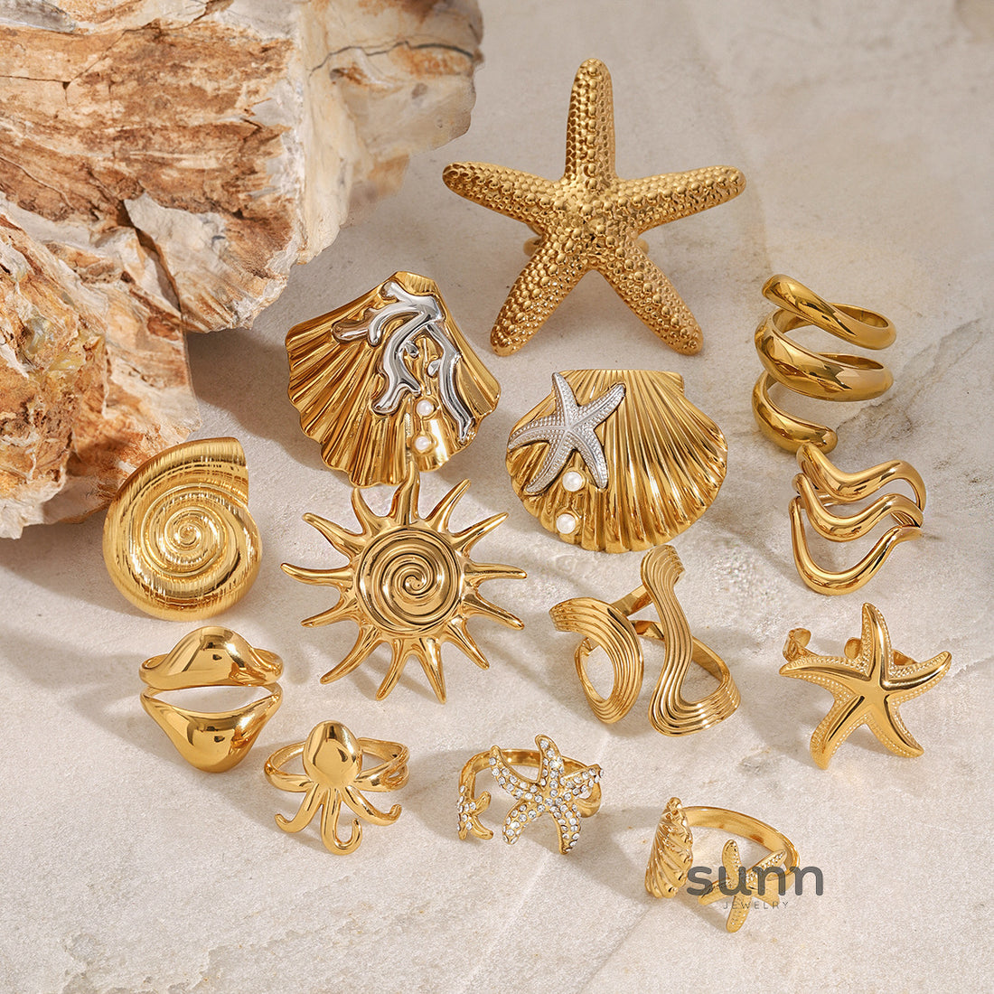 Sela Niche Stacking Rings [4Y2EUCTI]