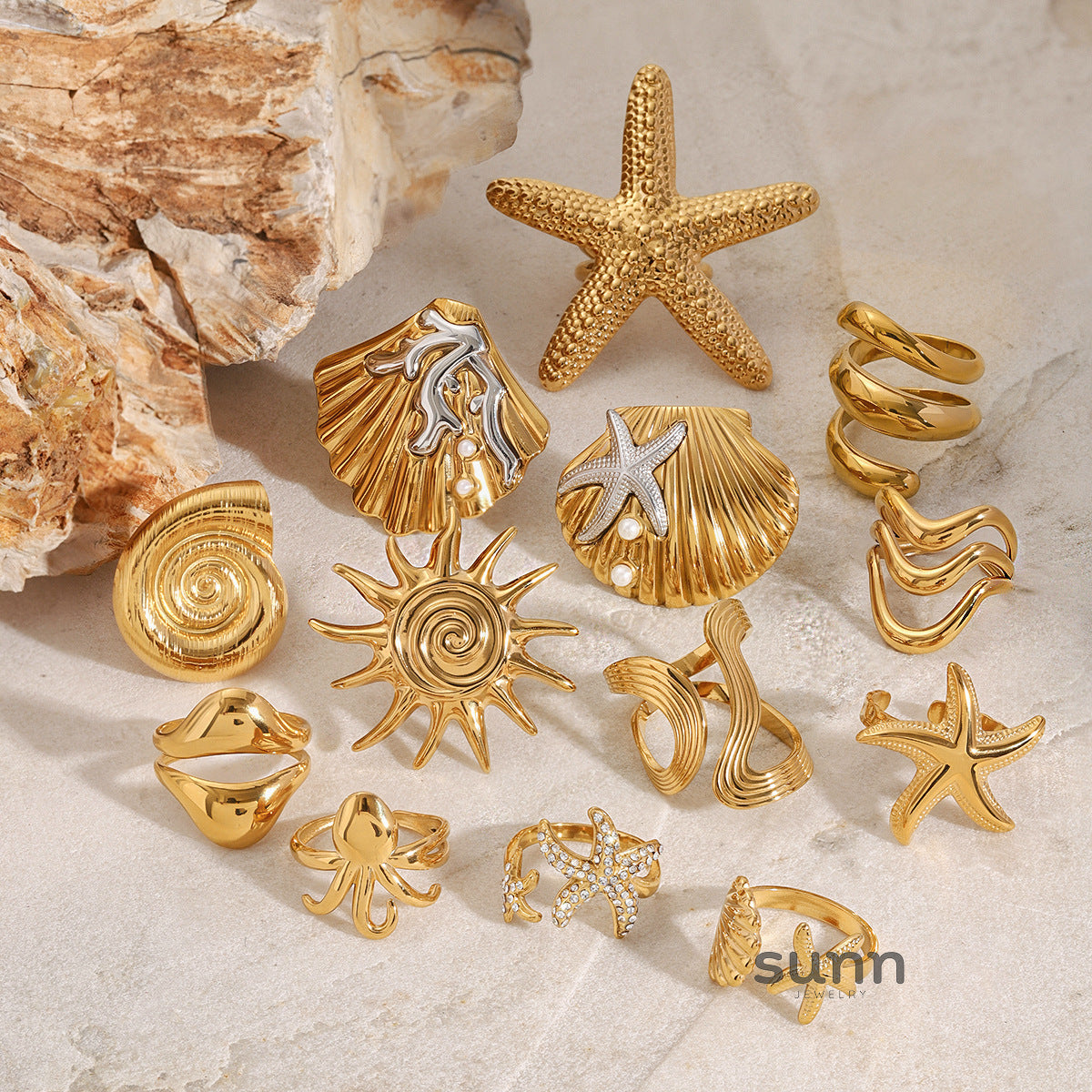 Sela Niche Stacking Rings [SZ3RIPVW]