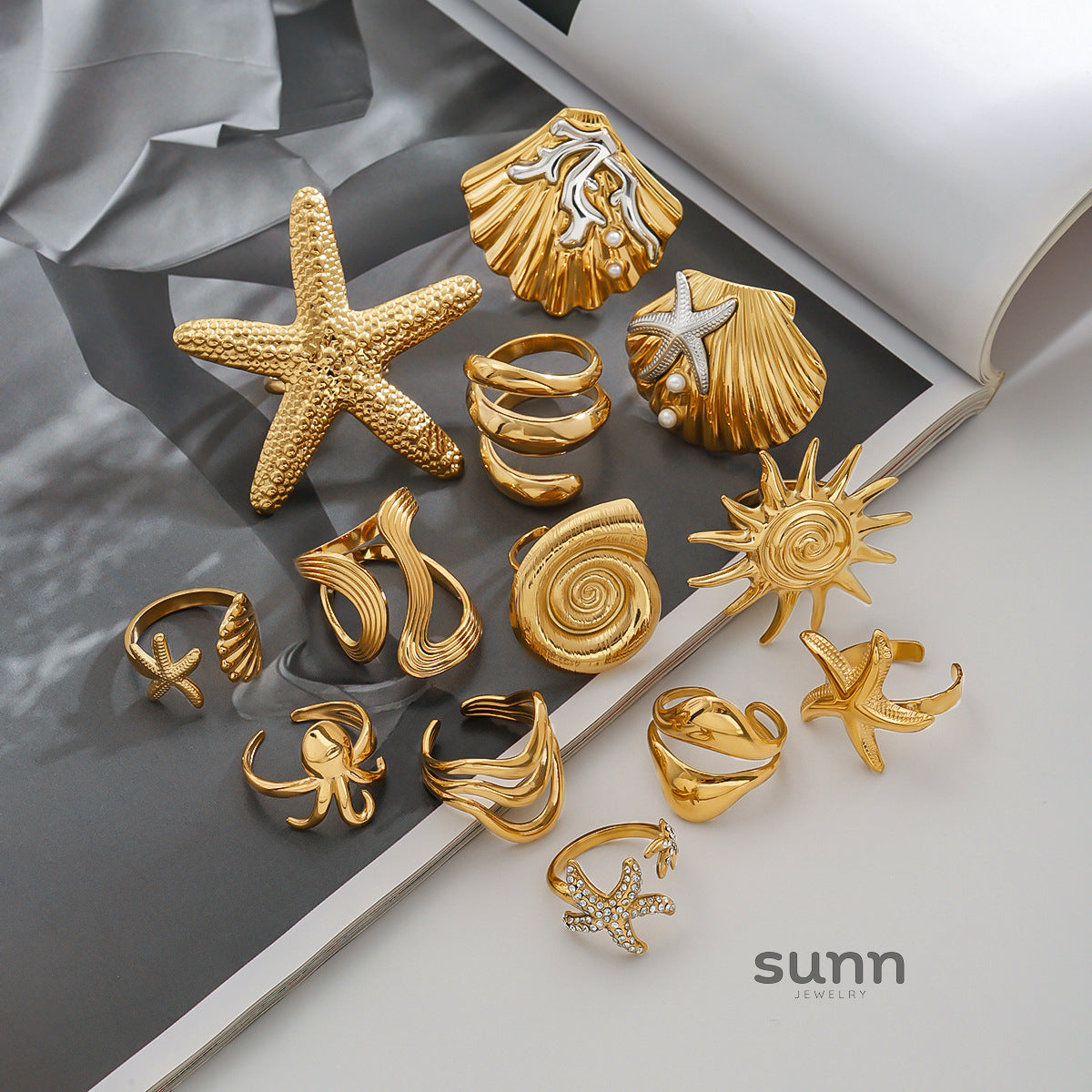 Sela Niche Stacking Rings [5MOPEQK3]