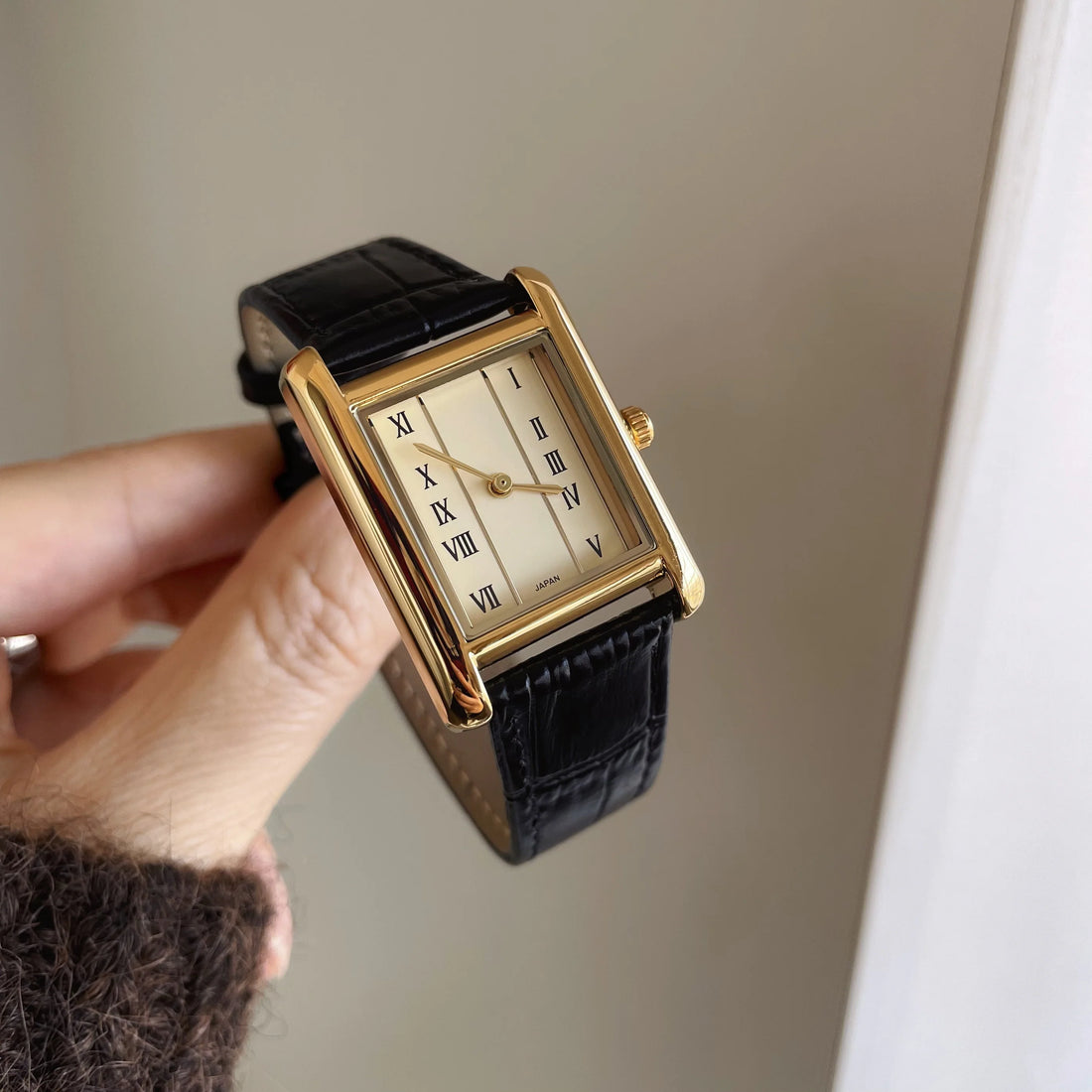Selena Leather Square Watch