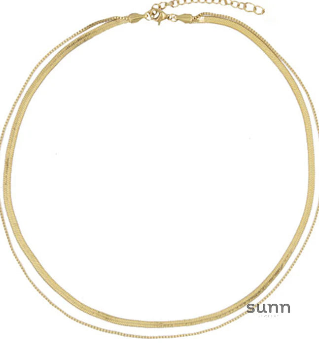 Selene Layered Snake Necklace