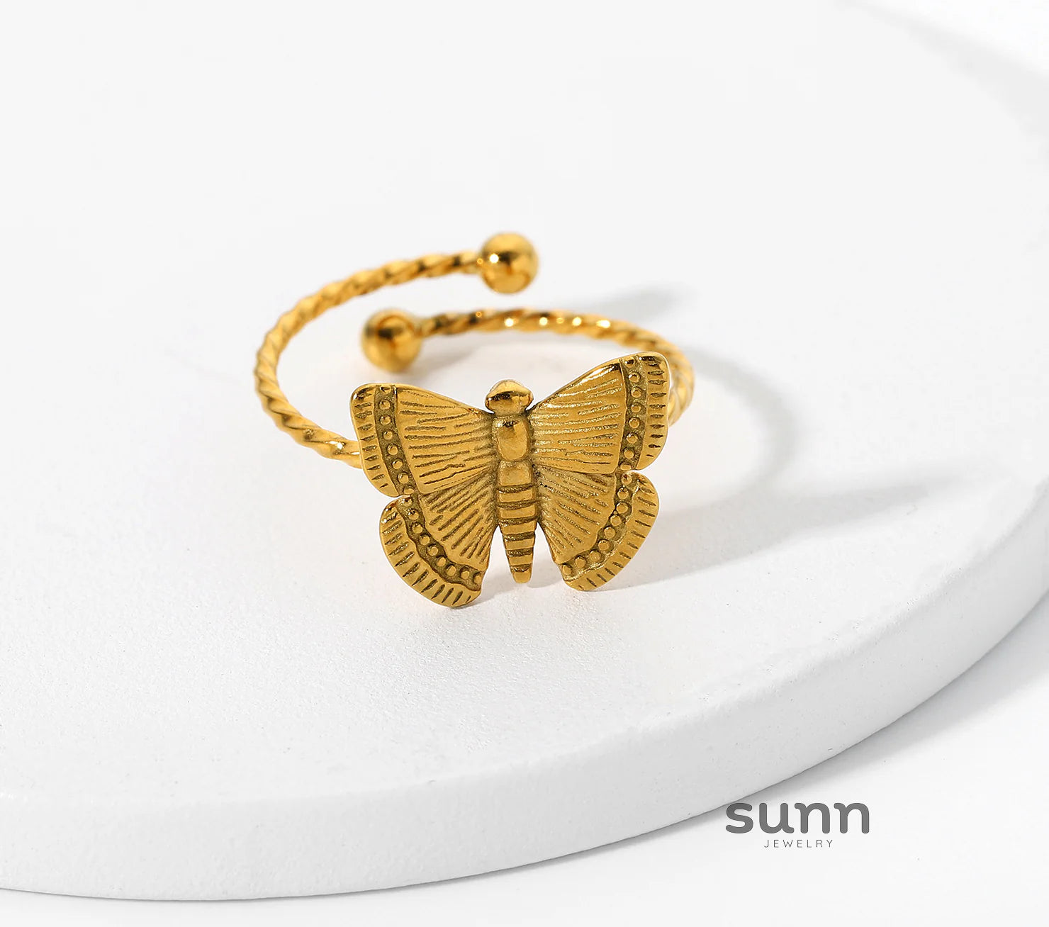 Selina Butterfly Open Ring