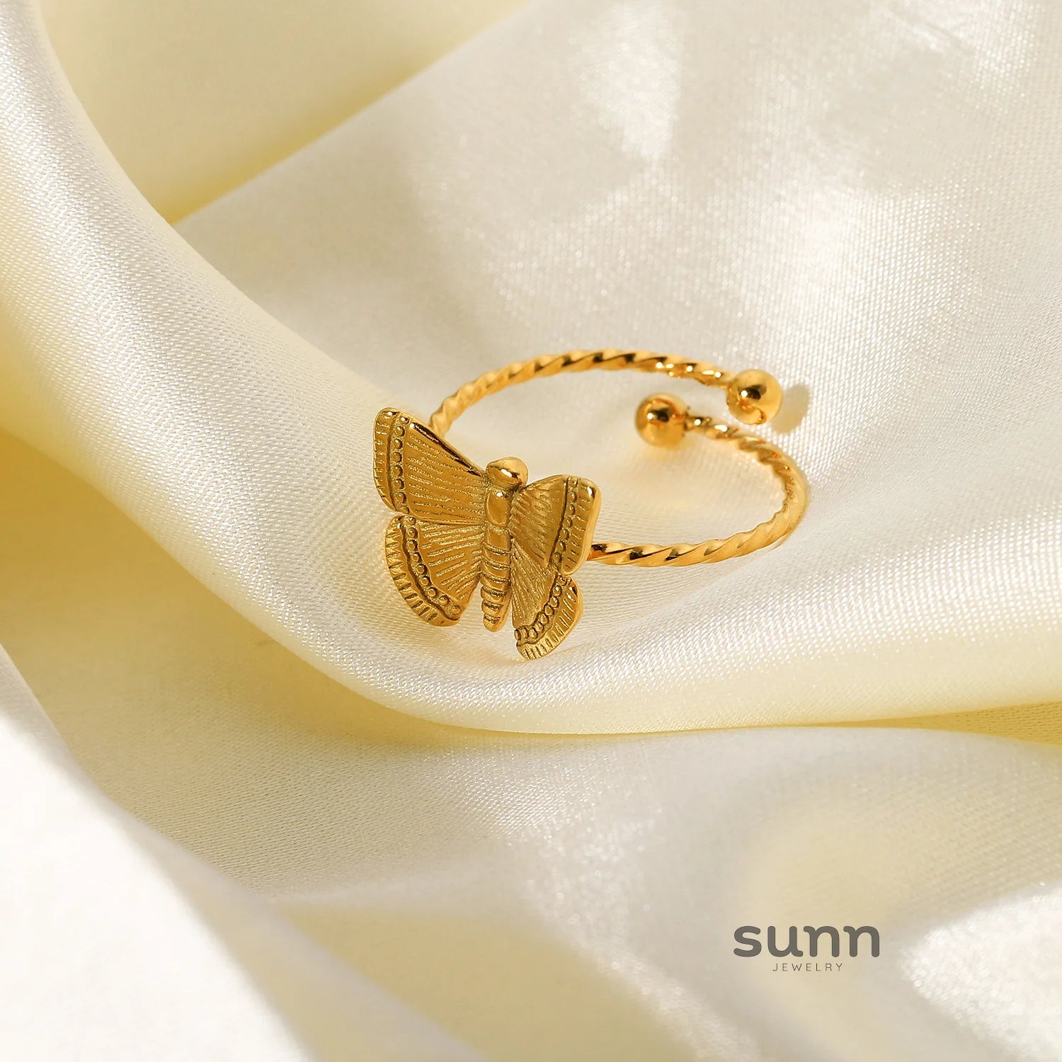 Selina Butterfly Open Ring
