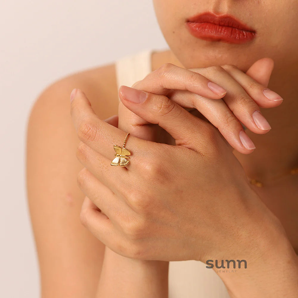 Selina Butterfly Open Ring
