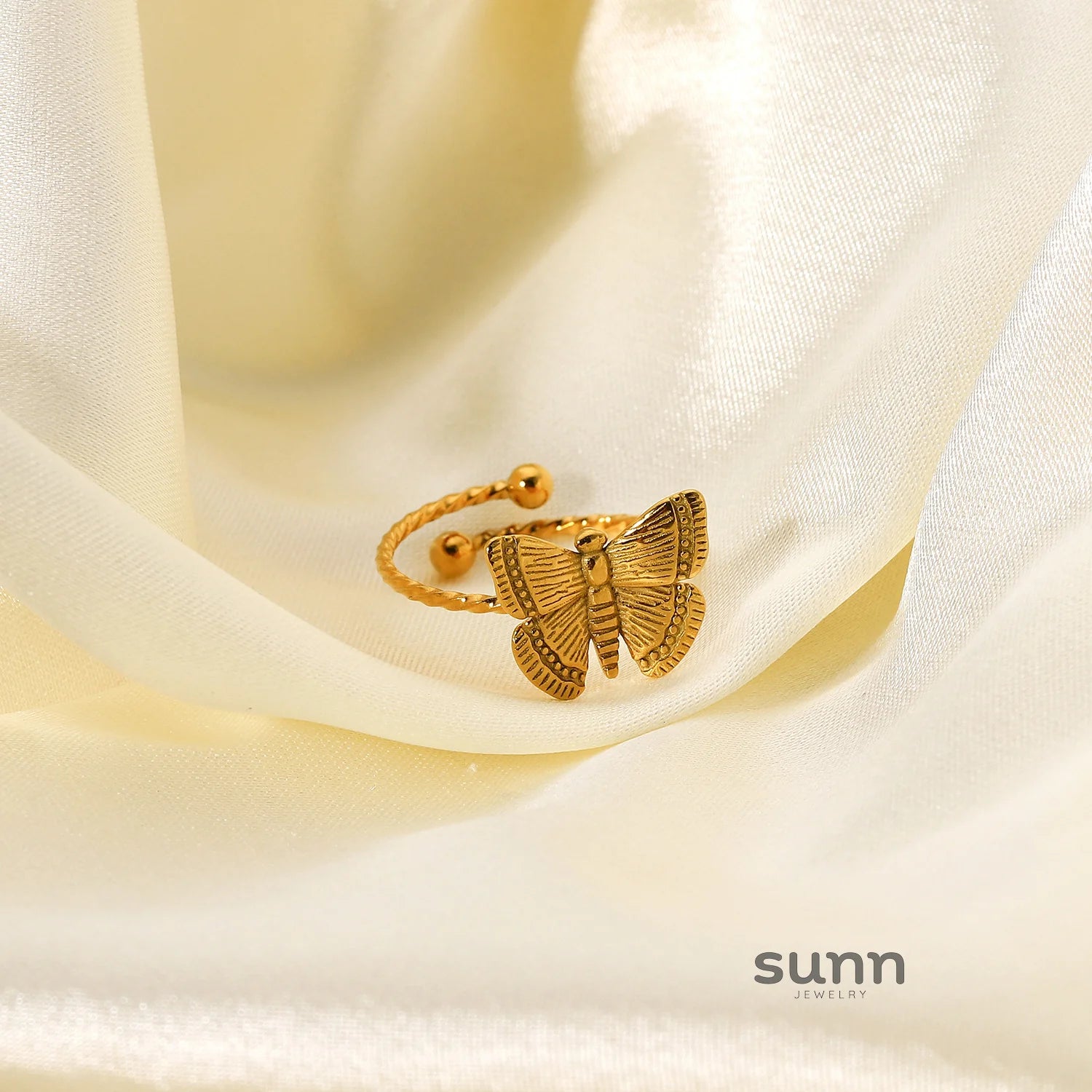 Selina Butterfly Open Ring