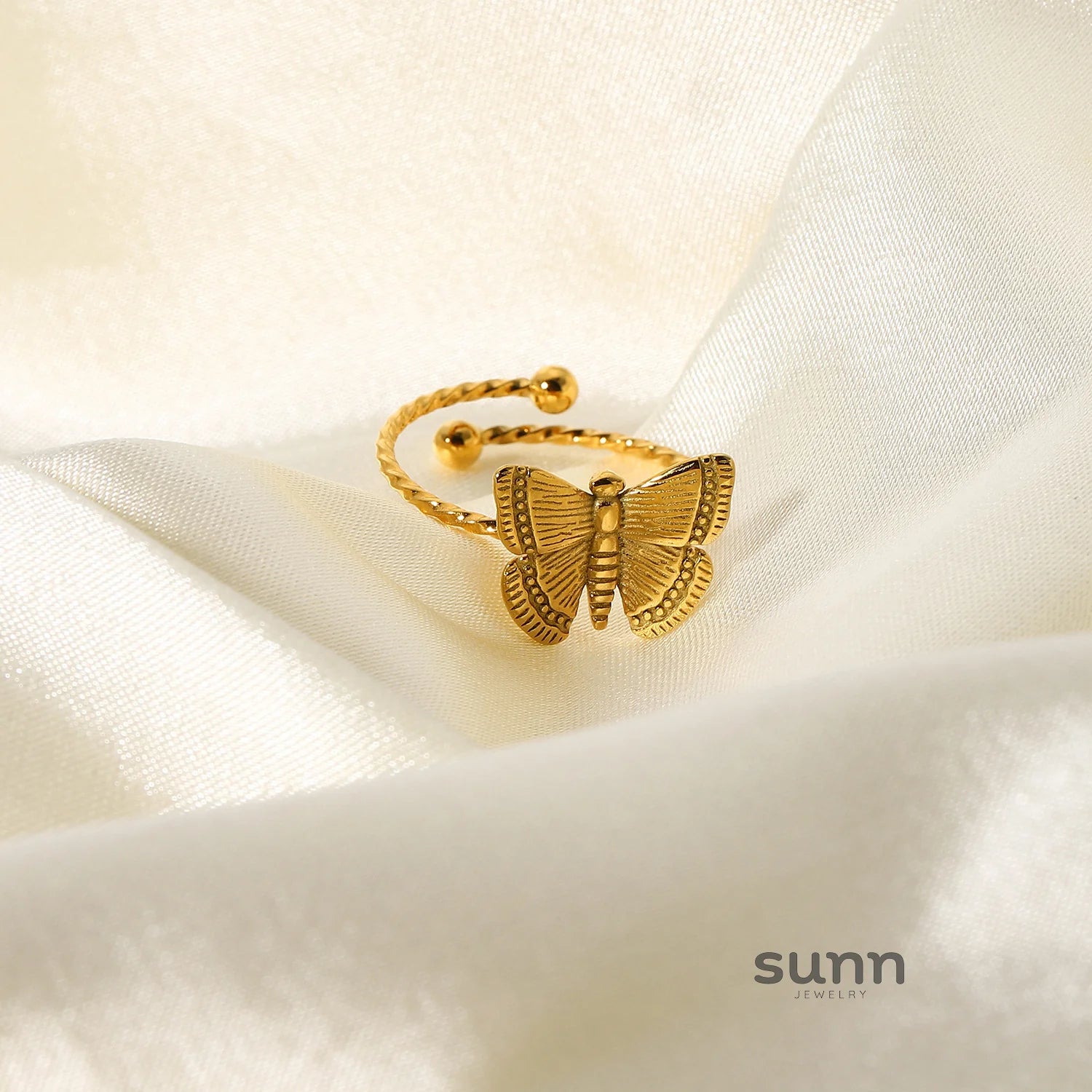 Selina Butterfly Open Ring