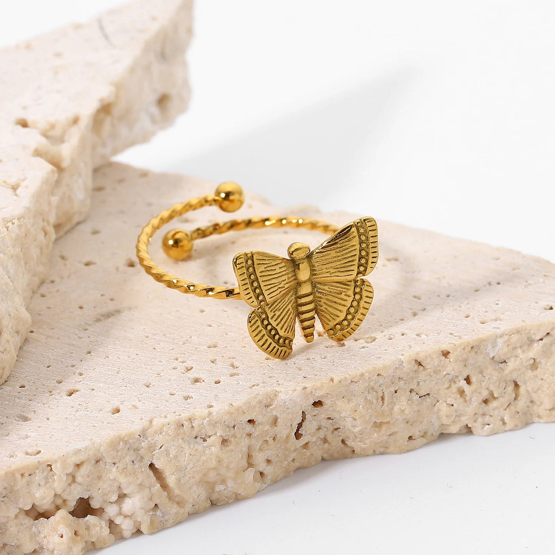 Selina Butterfly Open Ring