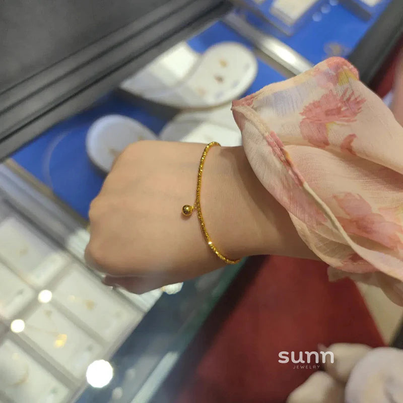 Seneca Dainty Golden Charm Bracelet