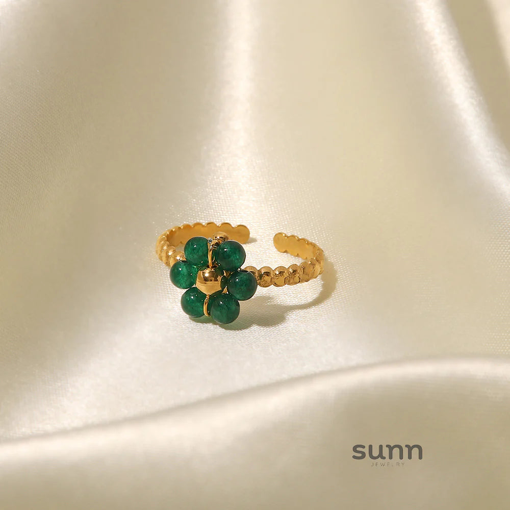 Seneca Sunflower Stone Ring