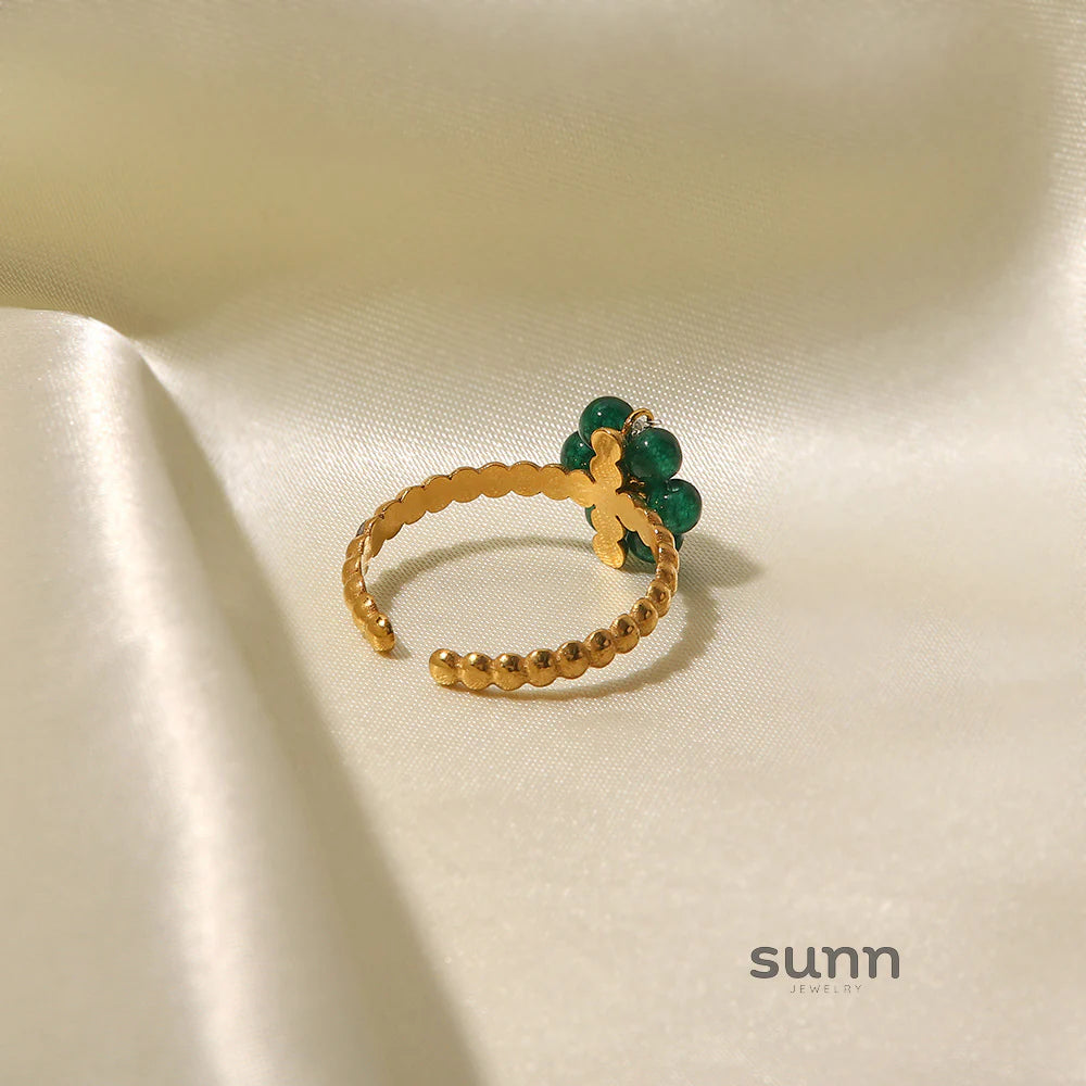 Seneca Sunflower Stone Ring