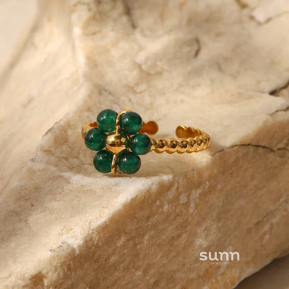 Seneca Sunflower Stone Ring